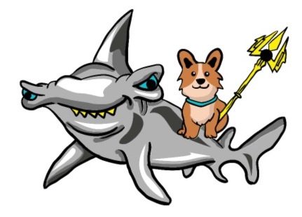 Haai of hond gevaarlijke dieren